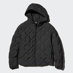 Стеганный пуховик Uniqlo Pufftech, 09 черный - фото