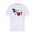 Футболка Dior x Cactus Jack Oversized T-Shirt 'White', белый - фото