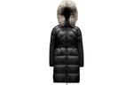 Пуховик женский черный Moncler - фото