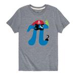 Футболка с символом пирата Пи для мальчиков 8–20 лет Licensed Character, серый - фото