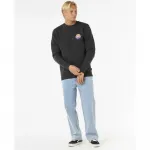 Толстовка Rip Curl Wetsuit Icon Crew, черный - фото 6