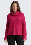 Джемпер TOM TAILOR ROLLKRAGENPULLOVER, Dark Pink Melange/Pink - фото