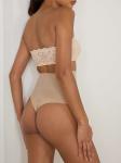 Легкие корректирующие стринги из эластичного джерси Commando, бежевый - фото 3