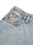 Джинсовые шорты с логотипом Nº21 Kids, синий - фото 4