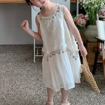 Платье для дошкольниц PROTECTCAMEL, экрю - фото 5