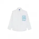 Блузка HUGO Edafne 10266893 BLUE, белый - фото