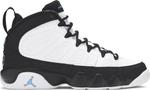 Кроссовки Air Jordan 9 Retro GS University Blue, белый - фото