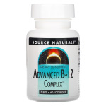 Source Naturals, улучшенный комплекс B-12, 5 мг, 60 таблеток для рассасывания - фото