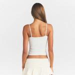 Топ SKIMS Smooth Layers Scoop Neck Cami, кремовый - фото 4