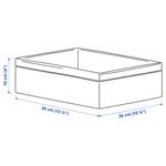 BAXNA БАКСНА Органайзер, серый/белый, 26x34x10 см IKEA - фото 6