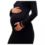 Платье Mamalicious Trinity long sleeve midi, черный - фото 4