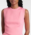 Платье из крепа Juulia Emilia Wickstead, Bubblegum Pink - фото 4