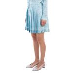 Мини-юбка Versace Barocco Print из шелка, синий - фото 2