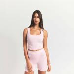 Топ SKIMS Cotton Rib, розовый - фото 3