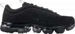 Кроссовки Nike Air VaporMax 97 GS 'Triple Black', черный - фото