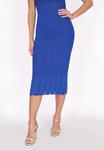 Юбка-карандаш faina, синий - фото