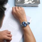 SWATCH Часы Men 42.7mm Blue Watch YWS436 - фото 5