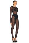 Кристальный комбинезон Oseree, черный - фото 3