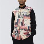 Рубашка fw18 x comme des garcons shirt patchwork button up shirt 'multicolor' Supreme, мультиколор - фото 3