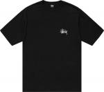Футболка Stussy Basic Pigment Dyed Tee 'Black', черный - фото