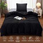 Комплект постельного белья Utopia Bedding, 2 предмета, 135x200/80x80 см, черный - фото 5