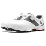 Мужские гольф туфли бело-серые PGM - фото 3