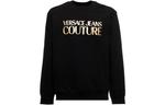 Свитшот с принтом логотипа VERSACE JEANS COUTURE, черный - фото