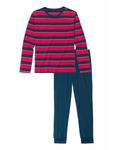 Пижама HIS, цвет rot-navy-gestreift, navy - фото