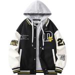 Doraemon Бейсбольная куртка унисекс, Black/Ecru Puffer Jacket - фото 3