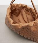 Средний кожаный клатч с пылесборником Bottega Veneta, Biscuit-Gold - фото 3