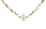CHANEL Шнуровое ожерелье Women's Gold/Pearl White - фото