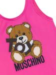 Moschino Kids купальник с принтом Teddy Bear, розовый - фото 3