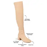 Сапоги Melika Wide Calf Over-the-Knee Boot Journee Collection, бежевый - фото 8