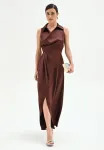 Длинное платье Rinascimento, Chocolate - фото 2
