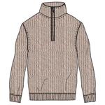 Свитер Sea Ranch Cromwell Plus Size Turtle Neck, бежевый - фото