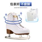 GRAF Швейцарские коньки для фигурного катания для начинающих, профессиональные коньки, мужские и женские фигурные коньки u20, белые + защита лезвий + сумка для хранения, размер 28 - фото 2