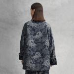 FILA Golf Denim Jackets Unisex Dark Blue Denim Moderate Jacquard - фото 7