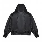 Кожаная куртка унисекс Afgk, Черный - фото 2