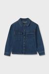 Детская джинсовая рубашка Mayoral, синий - фото 2