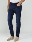 Брюки Bleaker Slim Fit из потертого денима Reiss, Washed Dark Indigo - фото 4