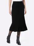 Вязаная юбка Heine, черный - фото