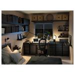 Рабочий стол MICKE IKEA, 105x50, темно-коричневый - фото 3