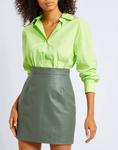 Юбка 8 By Yoox, зеленый - фото 4
