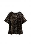 Блуза New Look Curves CURVES PEWTER ANIMAL PRINT SHORT SLEEVE, Black Pattern/Black - фото 5