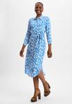 Платье Marie Lund Shirt dress, Blau Weiß/Blue - фото