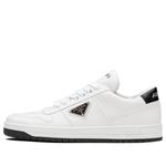 Кроссовки downtown perforated leather sneakers 'white black' Prada, белый - фото