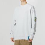Свитер team badge crew sweater 'grey' Puma, серый - фото 3