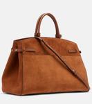 Сумка-тоут из замши Hudson DeMellier, Deep Tan - фото 4