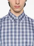 Рубашка в клетку Brioni, синий - фото 5