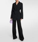 Широкие брюки alane из кади с высокой посадкой Joseph, черный - фото 2